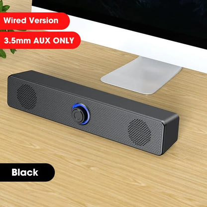 Computer Speakers PC Sound Box USB Powered Soundbar Wired and Wireless Bluetooth Speaker for Pc Gaming Surround Audio System