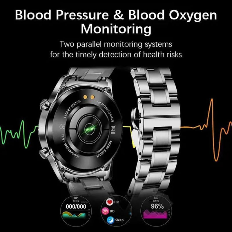 2021 New Men Smart Watch Bluetooth Call Watch IP67 Waterproof Sports Fitness Watch for Android IOS Smart Watch